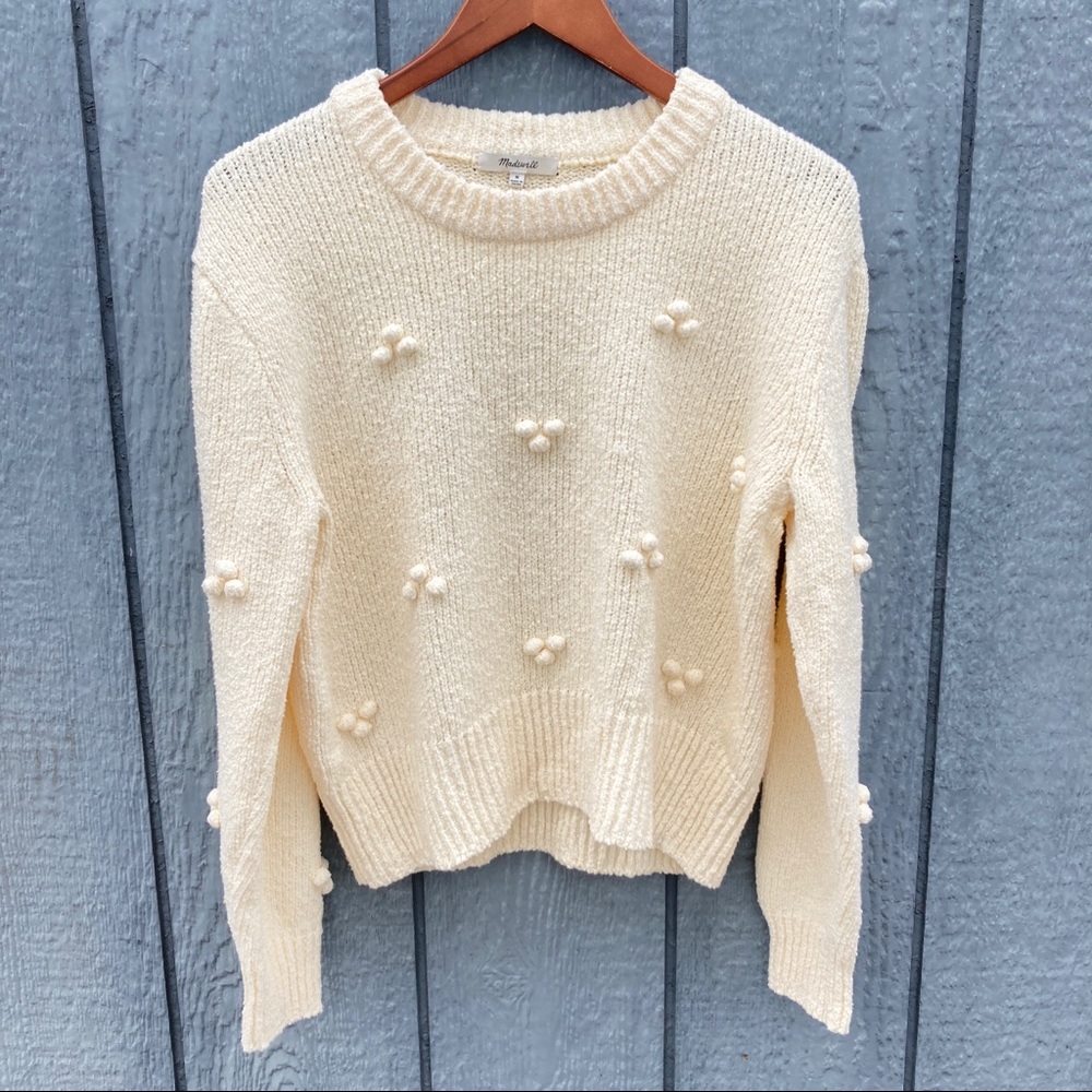 Madewell Dotted Bobble Pullover Sweater M